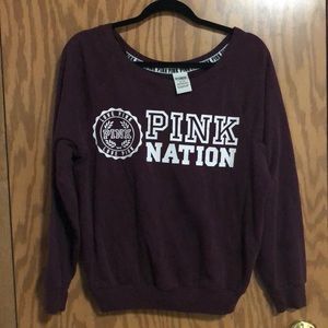 PINK varsity sweater
